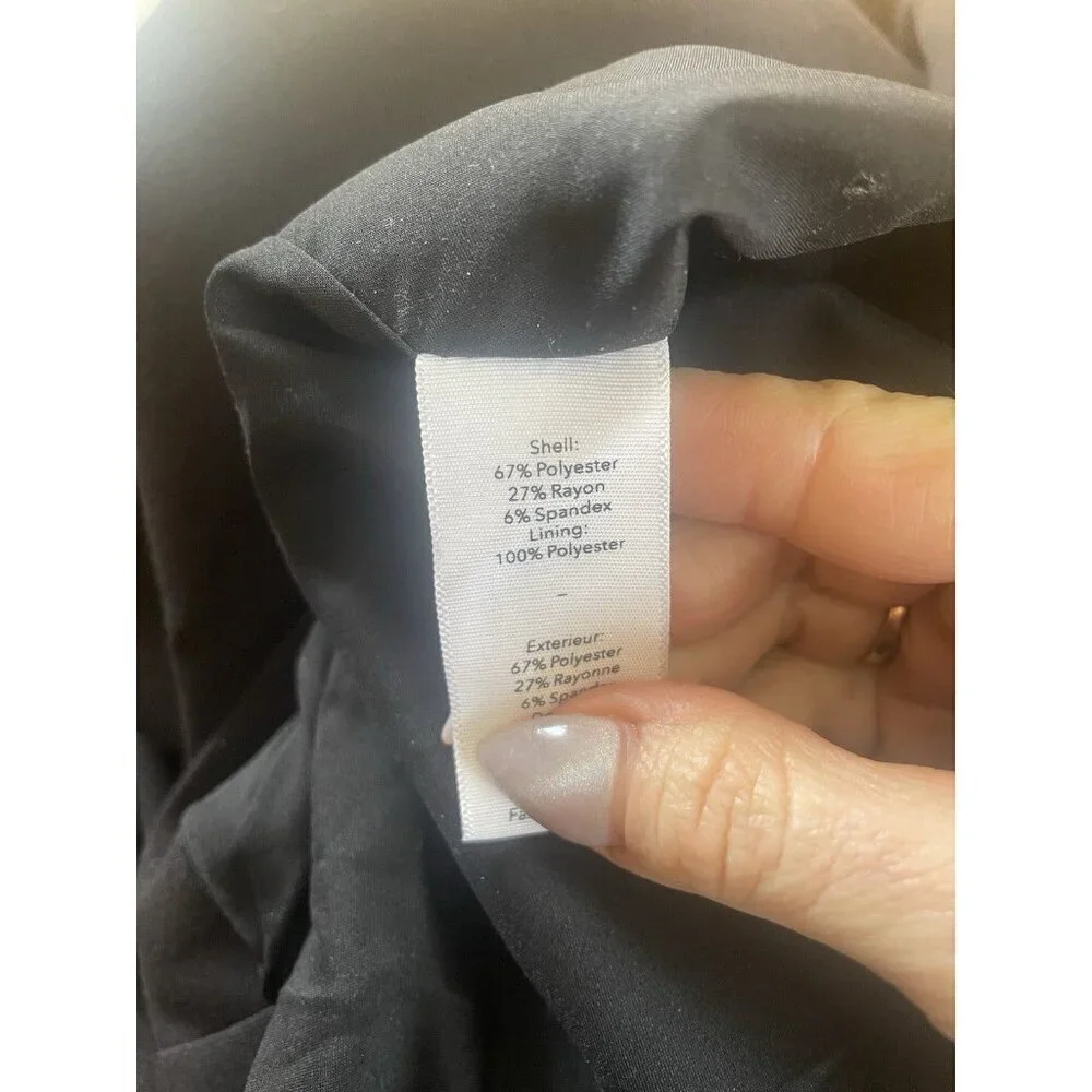 $298 NWT Likely Women's Black Solid Shepp Midi Sheath Dress Size 10 - Picture 9 of 11